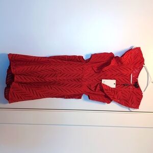 Bardot red sundress with waist cutouts. Never worn.